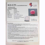 5.20 Ratti Natural Mozambique Ruby with Govt. Lab Certificate-(23310)